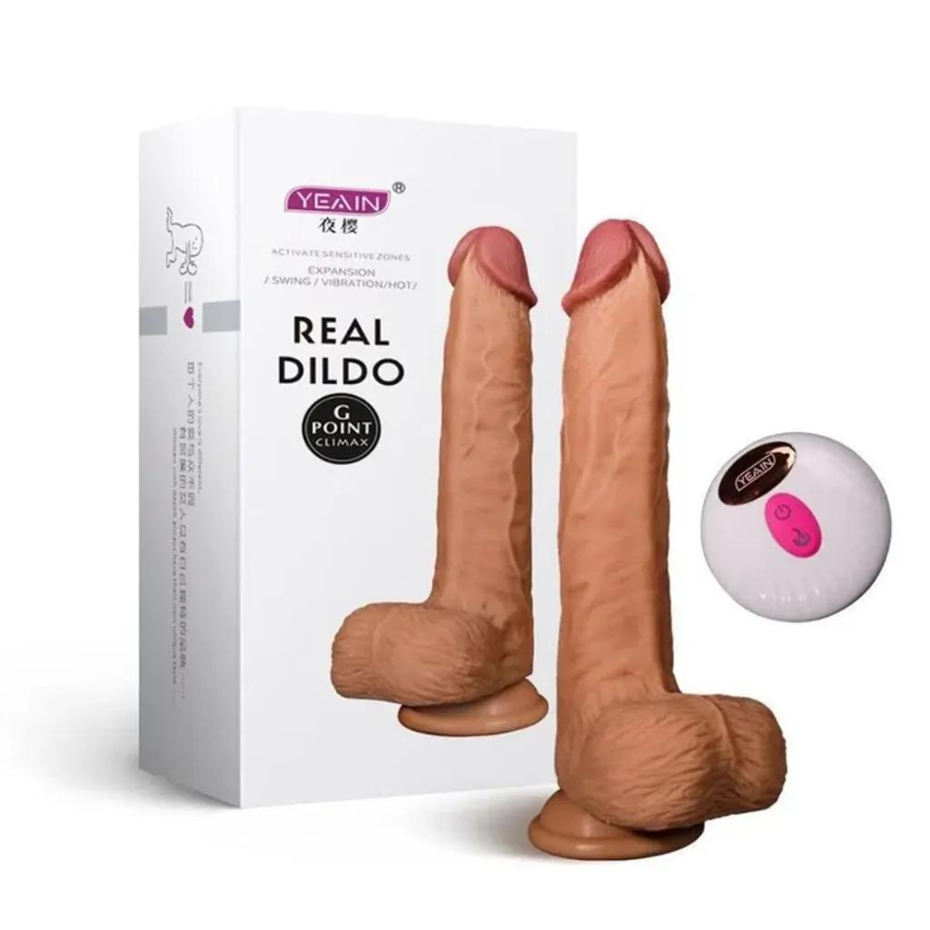 Dương Vật Giả Real Dildo Điều Khiển Từ Xa Yeain - Gắn Tường, Rung Thụt Tỏa Nhiệt Cao Cấp