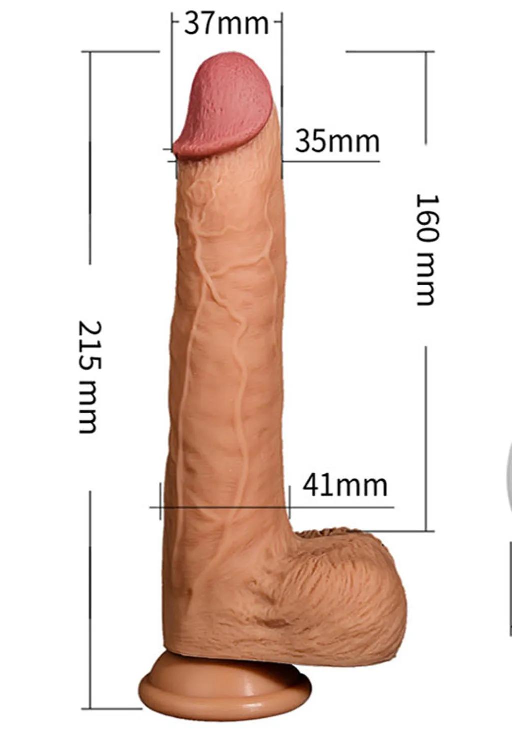 Dương Vật Giả Real Dildo Điều Khiển Từ Xa Yeain - Gắn Tường, Rung Thụt Tỏa Nhiệt Cao Cấp