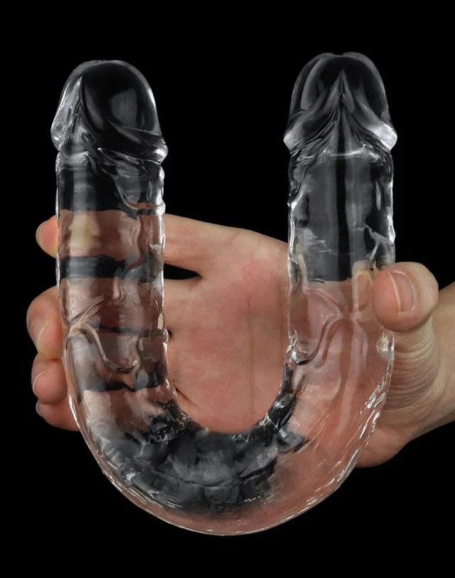 Dương vật giả trong suốt hai đầu Lovetoy - Flawless Clear Double dildo
