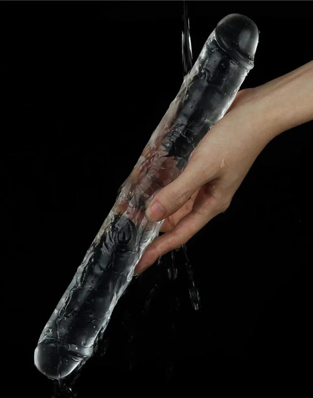 Dương vật giả trong suốt hai đầu Lovetoy - Flawless Clear Double dildo
