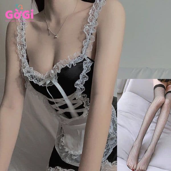 Đồ ngủ sexy Cosplay Hầu Gái quyến rũ gợi cảm khiêu gợi