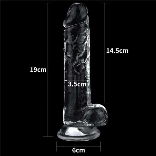 Dương Vật Giả Silicon Lovetoy Trong Suốt – Flawless Clear