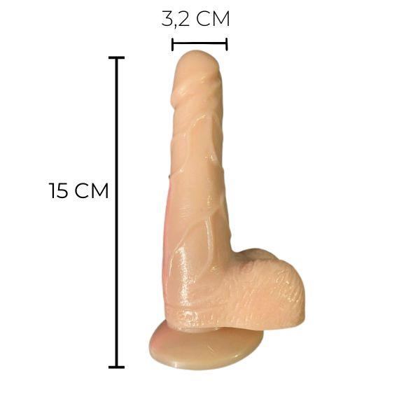 Dương vật giả thịt mềm kèm ngoáy và rung nhẹ dạng cốc hít