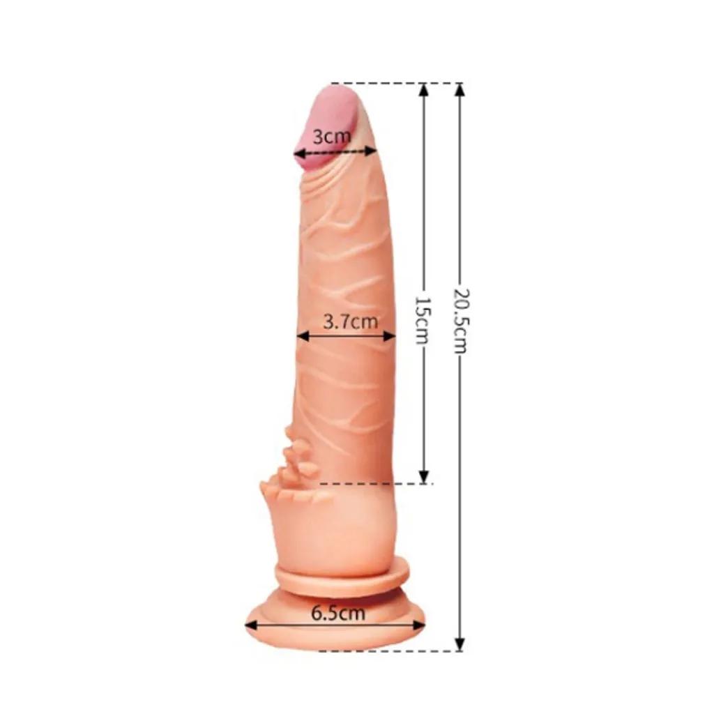 Dương vật giả dính tường Yeain Xanh Dương 8.2'