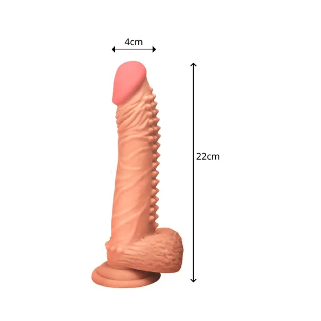 Dương Vật Giả Silicone YEAIN 9.5 Inch Gai Mềm Cao Cấp