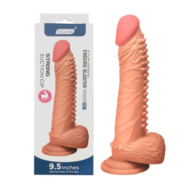 Dương Vật Giả Silicone YEAIN 9.5 Inch Gai Mềm Cao Cấp