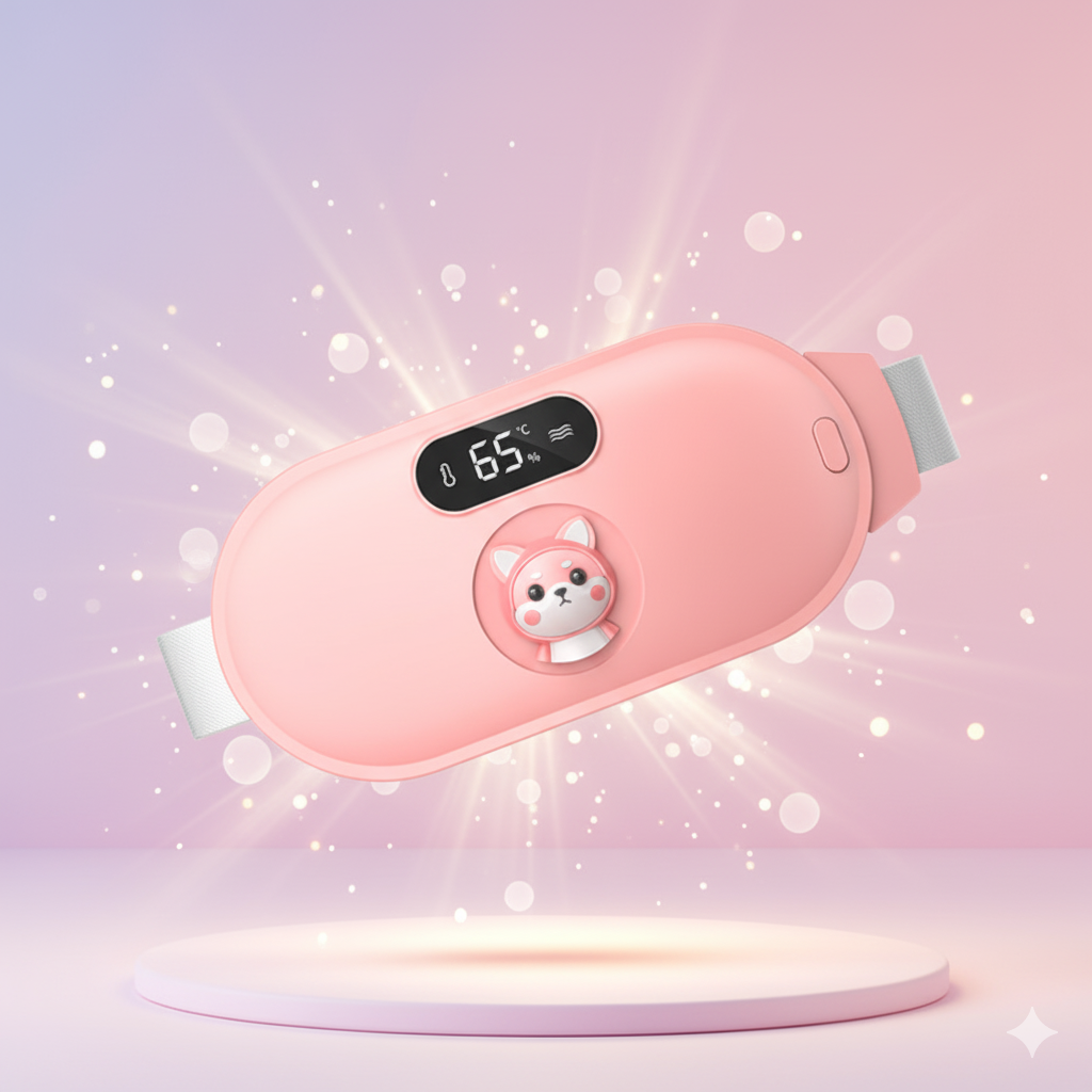 (Hộp Quà Tặng) Máy massage bụng kinh cao cấp, massage bụng, sưởi ấm giảm đau bụng kinh hình con heo siêu dễ thương