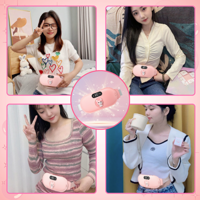 (Hộp Quà Tặng) Máy massage bụng kinh cao cấp, massage bụng, sưởi ấm giảm đau bụng kinh hình con heo siêu dễ thương