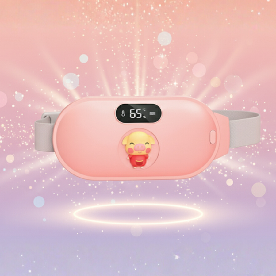 (Hộp Quà Tặng) Máy massage bụng kinh cao cấp, massage bụng, sưởi ấm giảm đau bụng kinh hình con heo siêu dễ thương