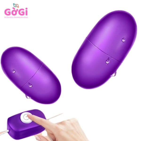 Trứng rung thủ dâm nữ rung kép USB, máy mát xa rung mạnh đa tần số không gây tiếng ồn dành cho người lớn
