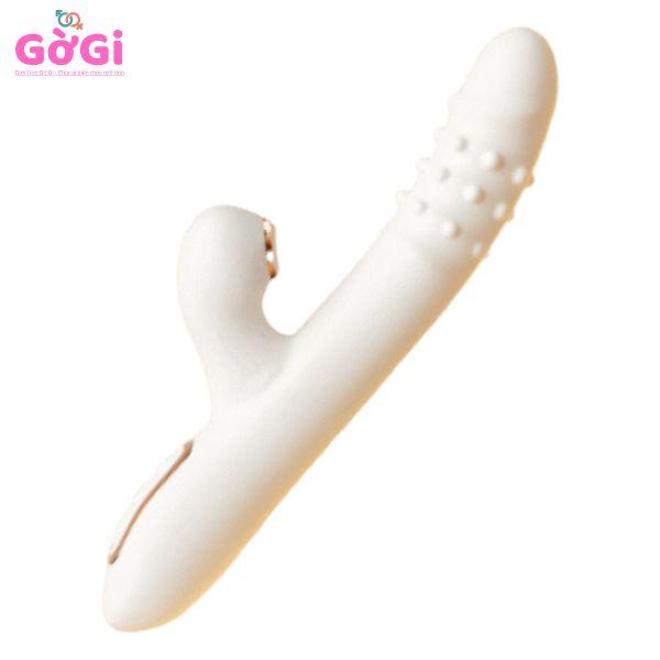 Dương vật tự động thụt đa năng – rung màu trắng