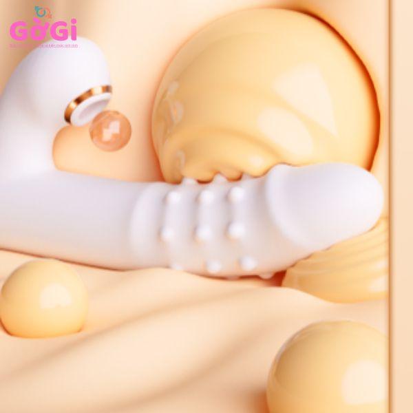 Dương vật tự động thụt đa năng – rung màu trắng
