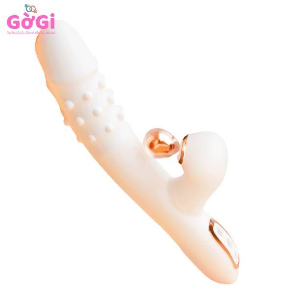 Dương vật tự động thụt đa năng – rung màu trắng