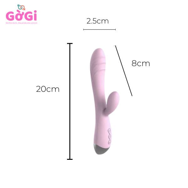 Máy rung kép Fantasy Desire dành cho nữ, có ren, tần số thay đổi, máy mát-xa điểm G