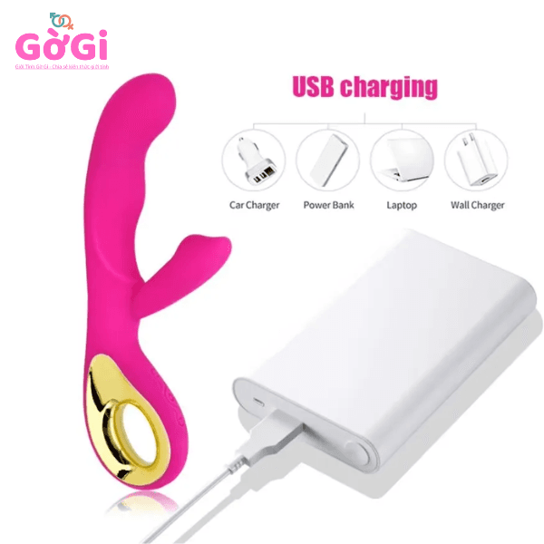 Máy rung kích thích điểm G thế hệ 2 thiết bị tình dục dành cho nữ pin sạc màu đỏ