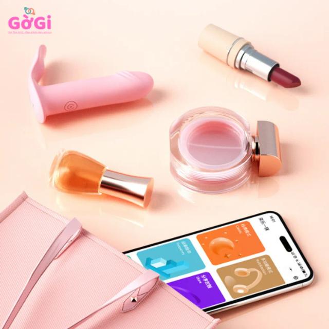Máy Rung Đeo Quần Lót Điều Khiển APP Wechat 10 Chế Độ Màu Hồng – Thiết Kế Nhỏ Gọn