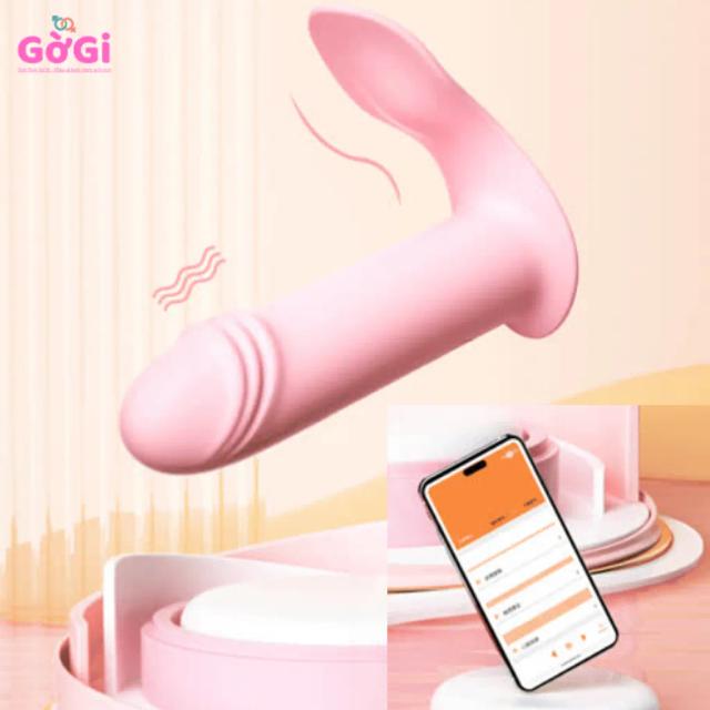 Máy Rung Đeo Quần Lót Điều Khiển APP Wechat 10 Chế Độ Màu Hồng – Thiết Kế Nhỏ Gọn