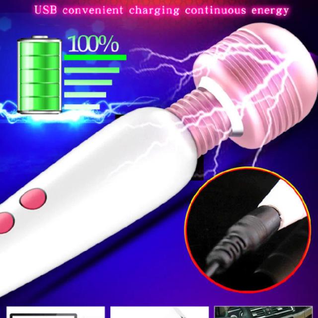 Chày Rung Cầm Tay Sạc USB 10 Chế Độ – Massage Rung Mini ABS