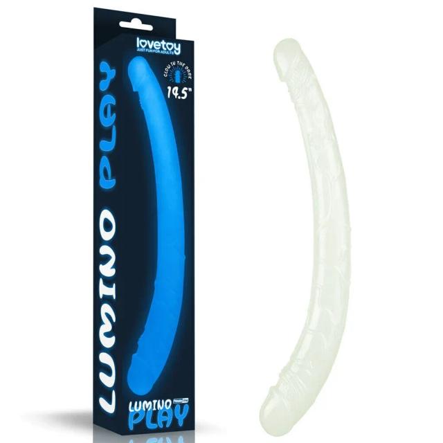 Dương Vật Giả 2 Đầu LoveToy Lumino Play Dạ Quang Phát Sáng Trong Tối