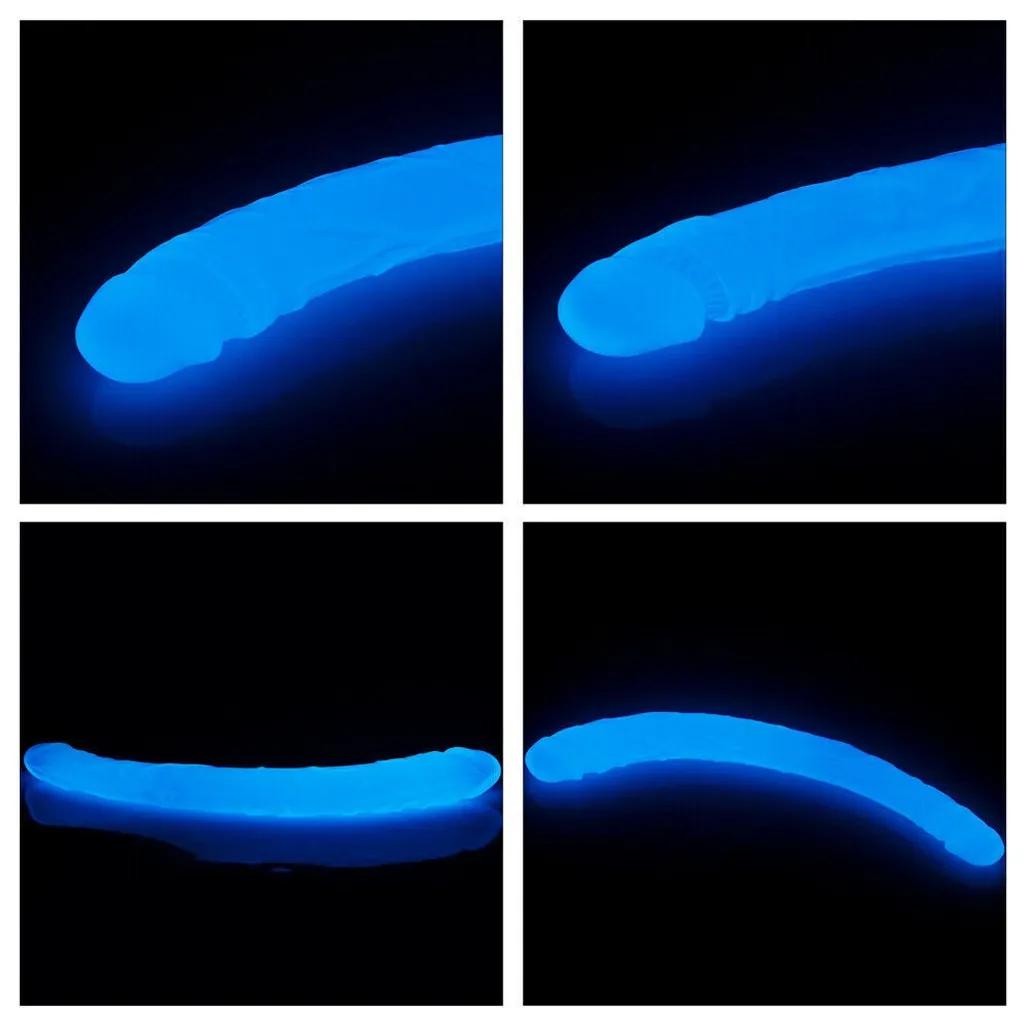 Dương Vật Giả 2 Đầu LoveToy Lumino Play Dạ Quang Phát Sáng Trong Tối