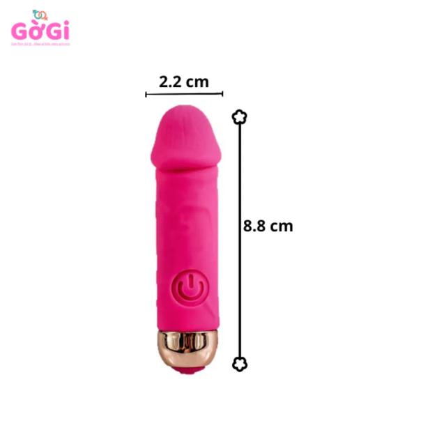 Dương Vật Giả Mini Nhỏ Gọn – Vibrator 10 Chế Độ Rung