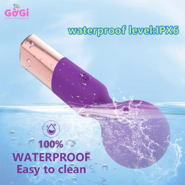 Máy Rung Sang Trọng Mini Đầu To 10 Chế Độ – Thiết Kế Nhỏ Gọn, Rung Mạnh, Sạc USB