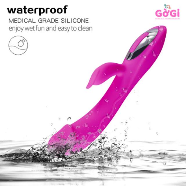 Dương Vật Giả 2 Đầu Rung Độc Lập – Kích Thích Điểm G & Clitoral, 14 Chế Độ Rung Nhỏ Gọn