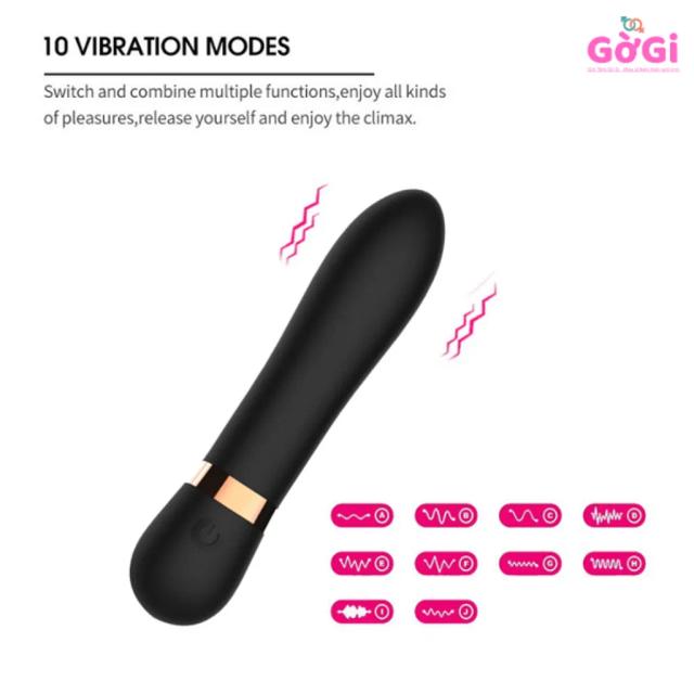 Máy Rung Mini Đầu Tròn 10 Chế Độ – Thiết Kế Nhỏ Gọn, Sạc USB, Hoạt Động Êm