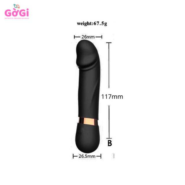 Máy Rung Mini 10 Chế Độ Đầu Mô Phỏng Dương Vật – Nhỏ Gọn, Rung Mạnh, Sạc USB