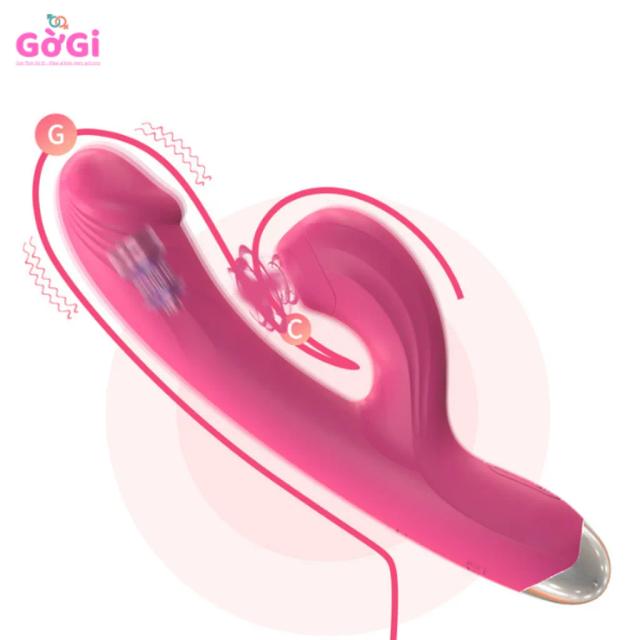 Dương Vật Giả Rung Hút 2 Đầu Cao Cấp – 10 Chế Độ Rung & 10 Chế Độ Hút Kích Thích Điểm G