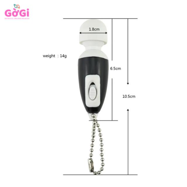 Móc Khóa Mini Dạng Chày Rung 1 Chế Độ – Siêu Nhỏ Gọn, Rung Êm