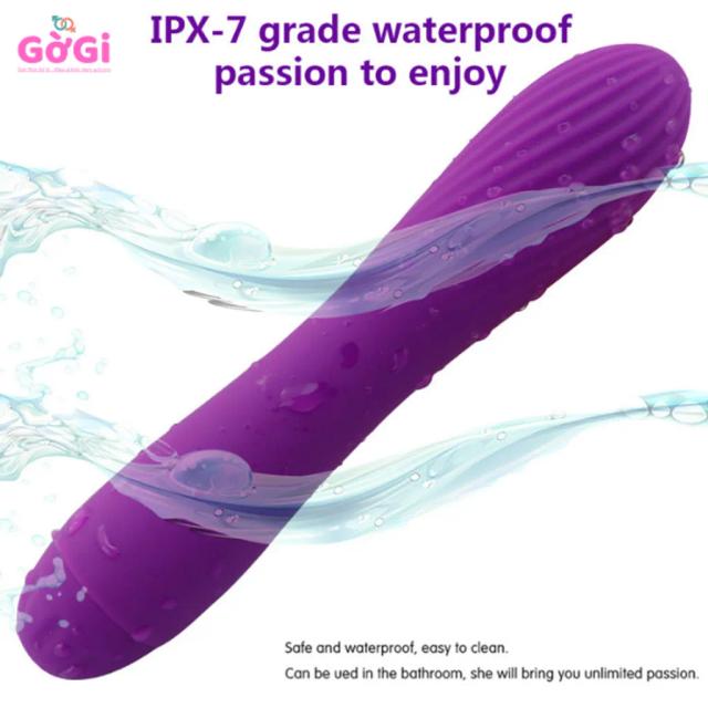 Máy Rung Silicone 10 Chế Độ – Đầu Vân Ren, Chống Nước IPX7, Sạc USB