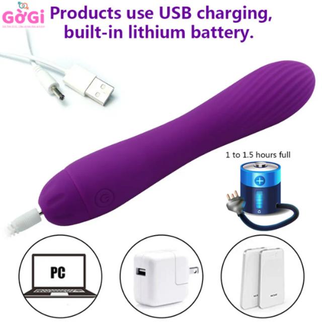 Máy Rung Silicone 10 Chế Độ – Đầu Vân Ren, Chống Nước IPX7, Sạc USB