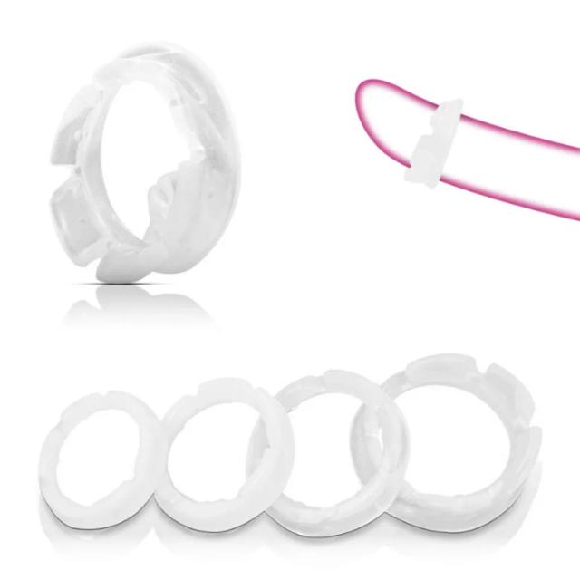 Combo 4 Vòng Silicon Trắng Co Giãn – Thiết Kế Khóa Gài Linh Hoạt