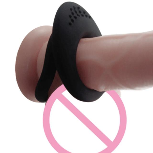 Vòng Silicon Kép Co Giãn Màu Đen – Thiết Kế Đeo Kép Đàn Hồi