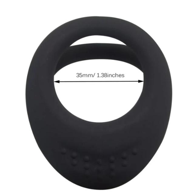 Vòng Silicon Kép Co Giãn Màu Đen – Thiết Kế Đeo Kép Đàn Hồi