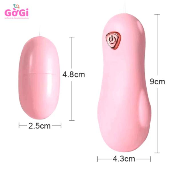 Trứng Rung Có Dây 12 Chế Độ – Thiết Kế Nhỏ Gọn, Điều Khiển Đơn Giản Dùng Pin AAA