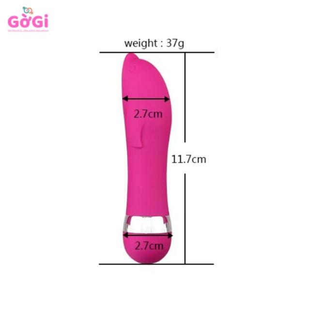 Máy Rung Mini Cá Heo Siêu Nhỏ Gọn – Vibrator Cầm Tay Giá Rẻ, 1 Chế Độ Rung, Pin AA, Dành Cho Người Mới