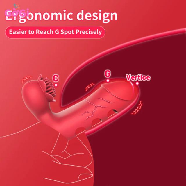 Bao Đeo Ngón Tay Rung 2 Đầu Silicone Cao Cấp – Kích Thích Điểm G & C