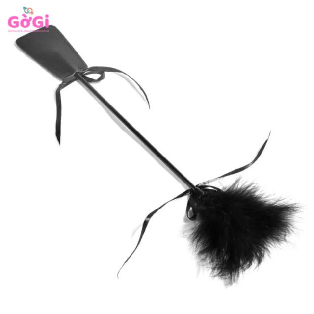 ROI Da 2 Đầu Lông & Da BDSM Mềm Mại & Mạnh Mẽ, Dài 49cm