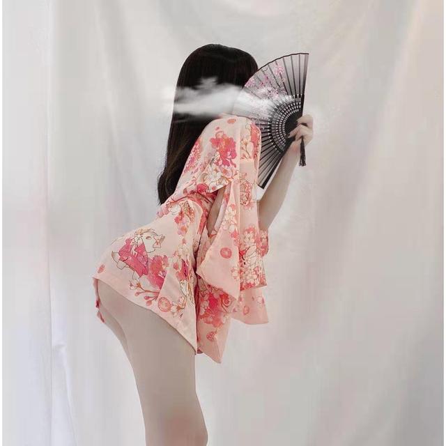 Áo choàng ngủ Kimono hoa anh đào sexy gợi cảm áo khoác nữ ngoài cosplay cổ trang Nhật Bản quyến rũ  N742  HCM