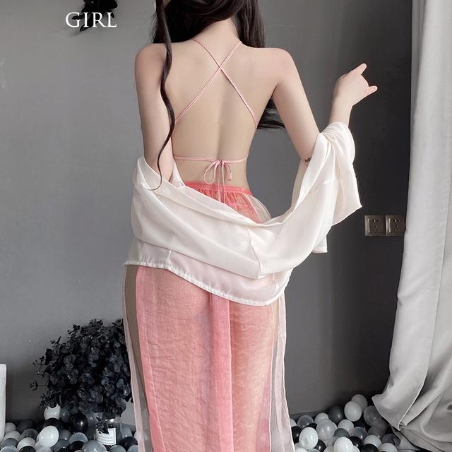 Đồ ngủ sexy phong cách Hanfu gợi cảm cao cấp trang phục cổ trang voan xuyên thấu quyến rũ / chụp ảnh cosplay BIKI N789