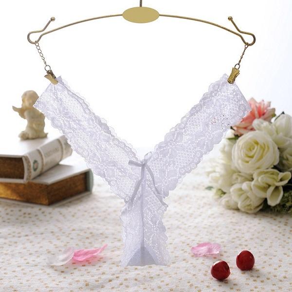 Quần lót ren mềm mịn lọt khe siêu mỏng sexy gợi cảm sịp nữ chữ y họa tiết hoa đen đỏ trắng quyến rũ  T302