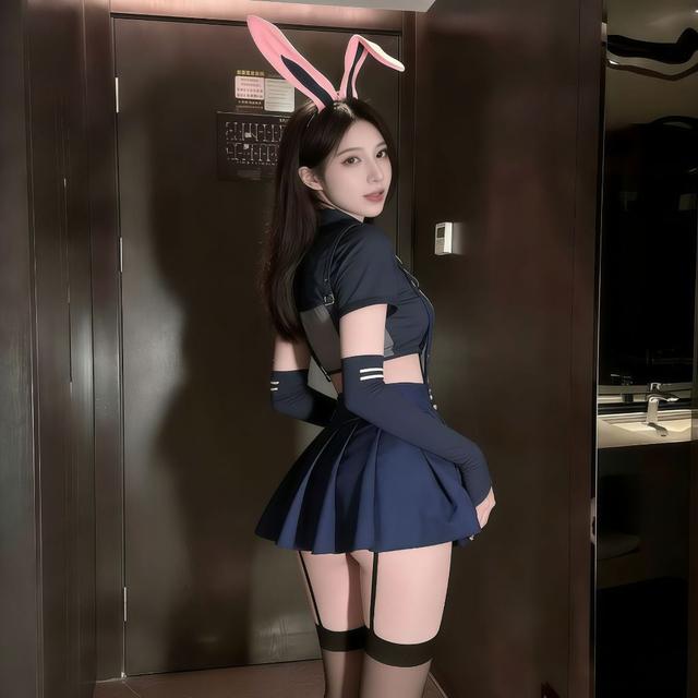 Váy cosplay thỏ xếp ly phong cách hoàng gia sexy đáng yêu đồ cosplay thuỷ thủ police dễ thương gợi cảm  N534