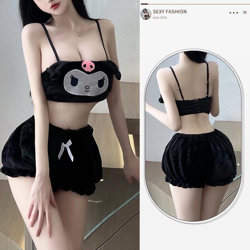 Bộ đồ ngủ bé thỏ bông dễ thương gợi cảm set cosplay cinnamoroll mặc nhà 3 màu siêu sexy đáng yêu  N187