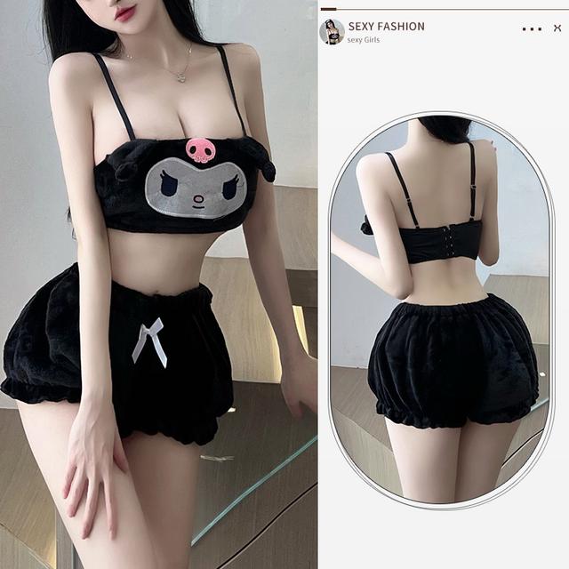 Bộ đồ ngủ bé thỏ bông dễ thương gợi cảm set cosplay cinnamoroll mặc nhà 3 màu siêu sexy đáng yêu  N187