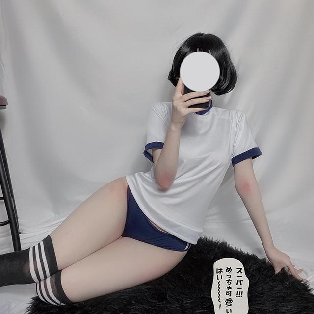 Đồ ngủ sexy cosplay nữ sinh viên gợi cảm đáng yêu set ngủ thể dục basic dễ thương / không kèm vớ  N764  HCM