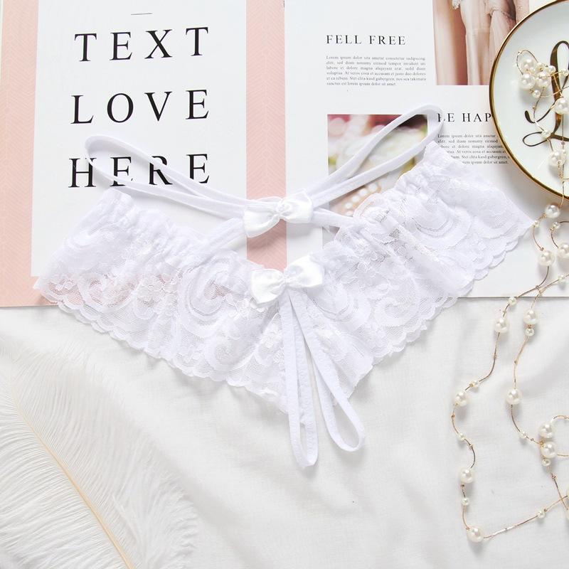 Quần lót lọt khe ren xuyến thấu sexy gợi cảm quần sịp nữ xẻ đáy đỏ đen trắng mềm mịn quyến rũ  T309  HCM