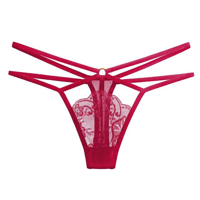 Quần lọt khe sexy phối dây chéo quyến rũ gợi cảm quần lót ren xuyên thấu đen đỏ trắng tôn dáng  T341  HCM