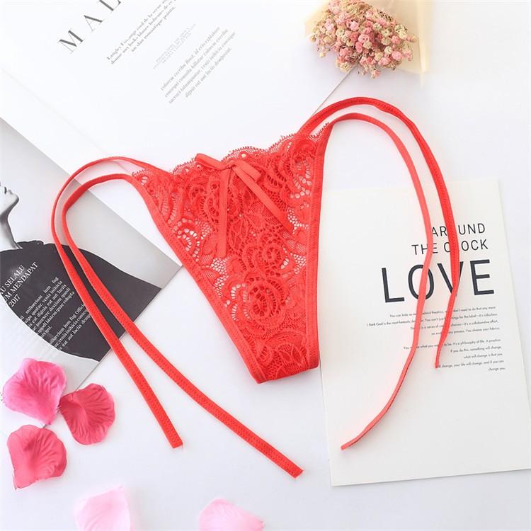 Quần lót lọt khe buộc dây hông sexy gợi cảm quần chíp nữ cột dây 2 bên đen đỏ trắng quyến rũ  T305  HCM